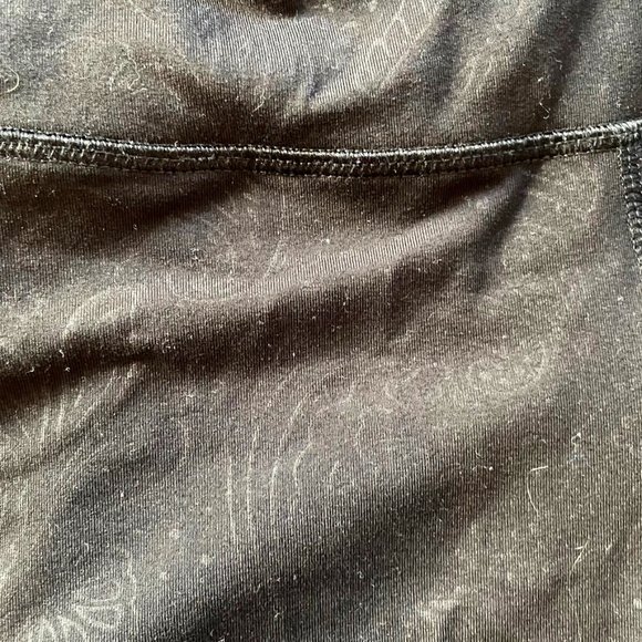 Old Navy Go-dry Active Black Leggings Size Large 3/4 Length with side mesh panel - Picture 2 of 7